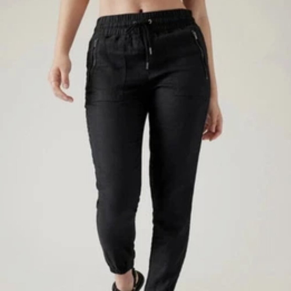 Athleta linen joggers size 2 petite